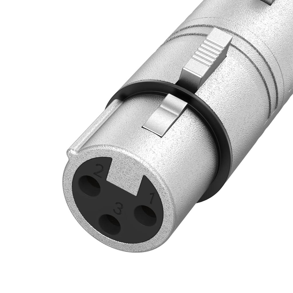 CableCreation Cannon Kabel XLR 3 Pin Buchse auf 3 Pin Buchse Cannon Stecker Mikrofon Konverter Adapter XLR,