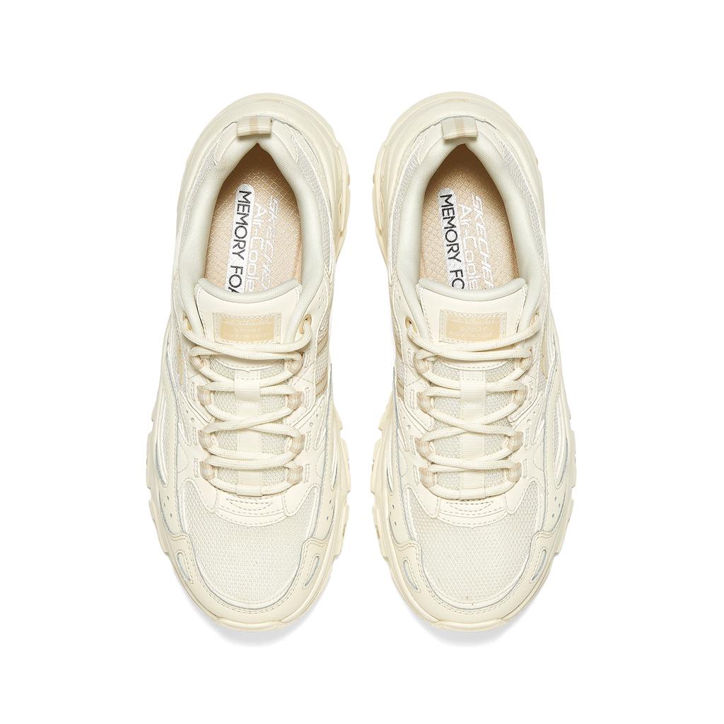 Skechers DLites Hiker Comfortable Versatile Shock Absorbing Durable Low Top Dad Shoes Women sneaker Off-White 180134-OFWT