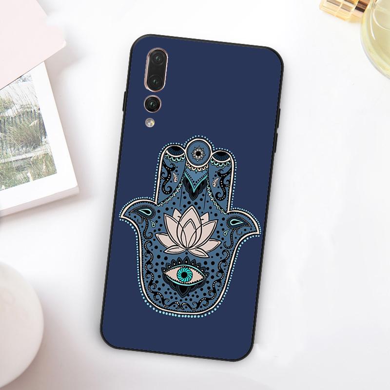 Hamsa Hand Of Fatima For Huawei Nova 11 10 9 SE Y70 Y60 Y90 Y61 Y91 Y73 Y72 12i 11i 8i P30 P40 Lite P60 Pro Case