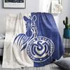Coperta in Flanella Stampata MSV Duisburg, morbida coperta per camera da letto/divano, lavabile, merchandising per tifosi di calcio, ottimo regalo.