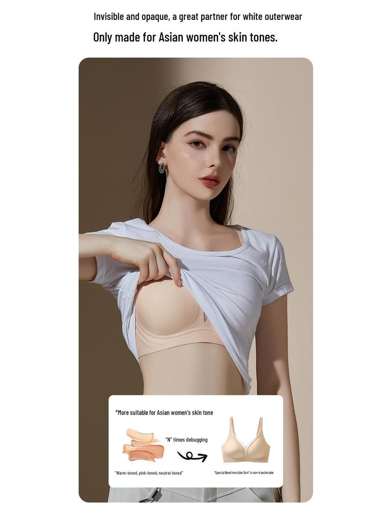 High-Quality Seamless Liquid Foundation Bra for Women's Bust Support