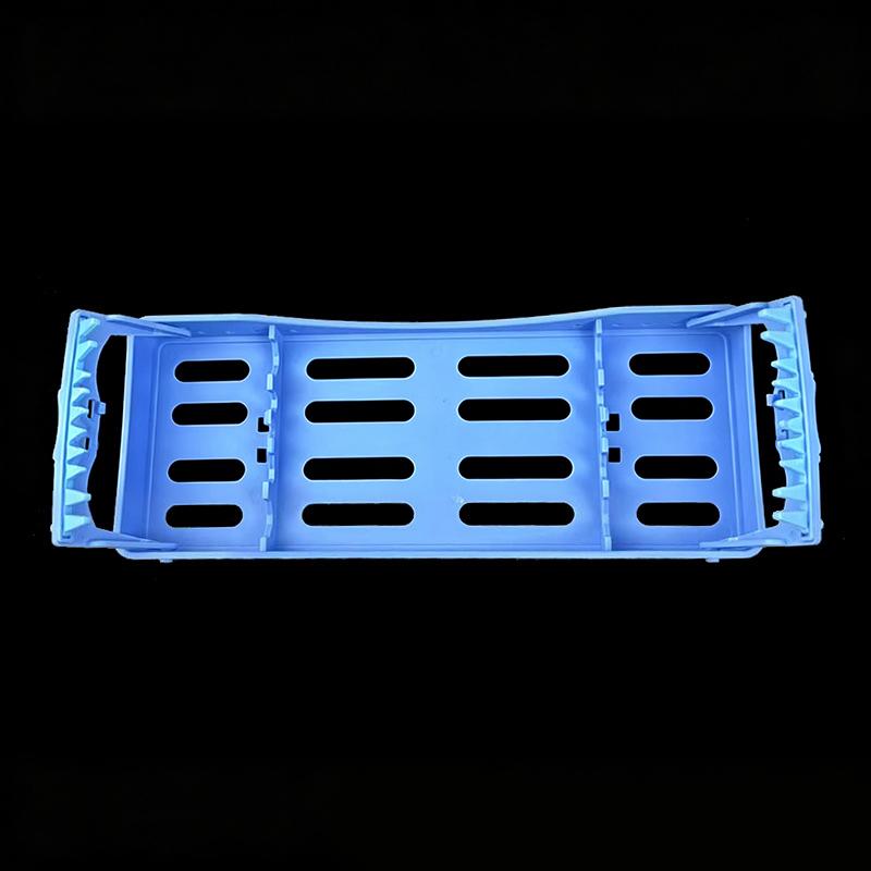 Dental Plastic Placing Box Cassette 5/10 Slots Instrument Tools Holders Plate Rack Disinfection Tray