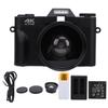 4K Digital Camera 60FPS 75MP 3in Touch Screen 16X Zoom 270 Deg Rotation for Travel Camping