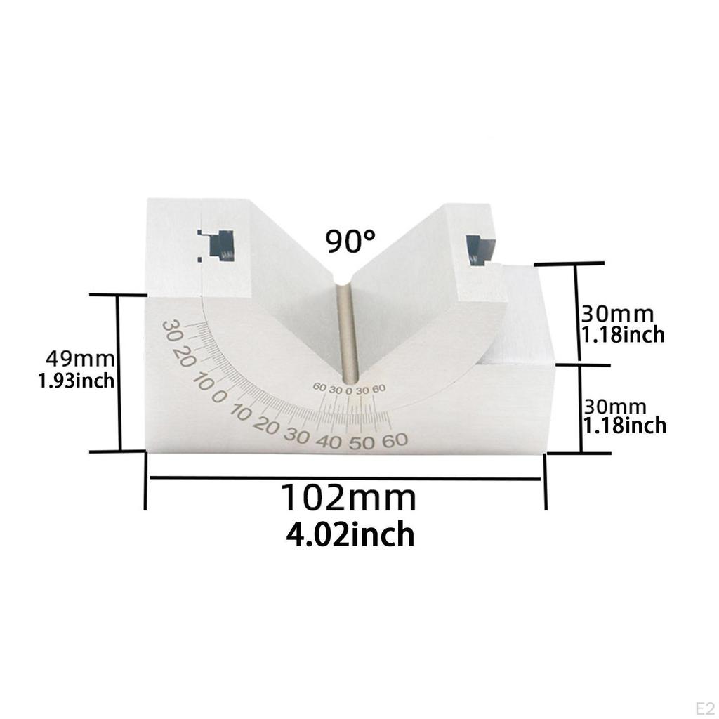 Adjustable Gaug, 0-60 Degree,Easy to Use,Sturdy,Portable Metal Professional Lightweight Angle Block