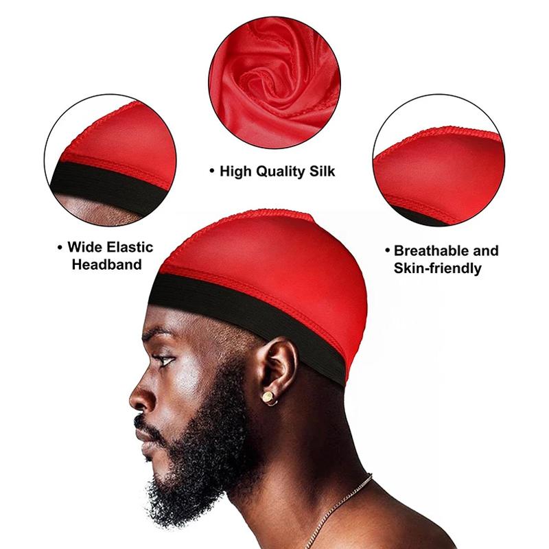 Children's Simulation Silk Wave Hat Versatile Headscarf Hat with Round Head Cover