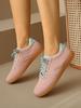 Fashion Mix Color Women's Autumn Sneakers Fashion Splicing Flat Heel Vulcanized Shoes Female Lace-Up Non-Slip Pu Leather Casual Shoes