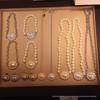 Vivienne Westwood Diamond Necklace & Stud Earrings Set – Fashion Pave Design