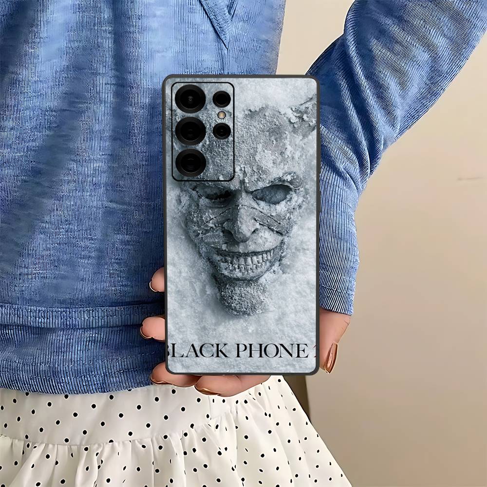 Horror Movie The B-Black P-Phone Phone Case For Samsung S 24 Fe 25 Ultra Plus 20 Lite 21 30 22 23 24 22 Ultra 5G Fundas