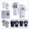 Gorra de Béisbol Unisex MLB Detroit Tigers con Bordado Baez 28 Cabrera 24 Gorra Deportiva para Aficionados