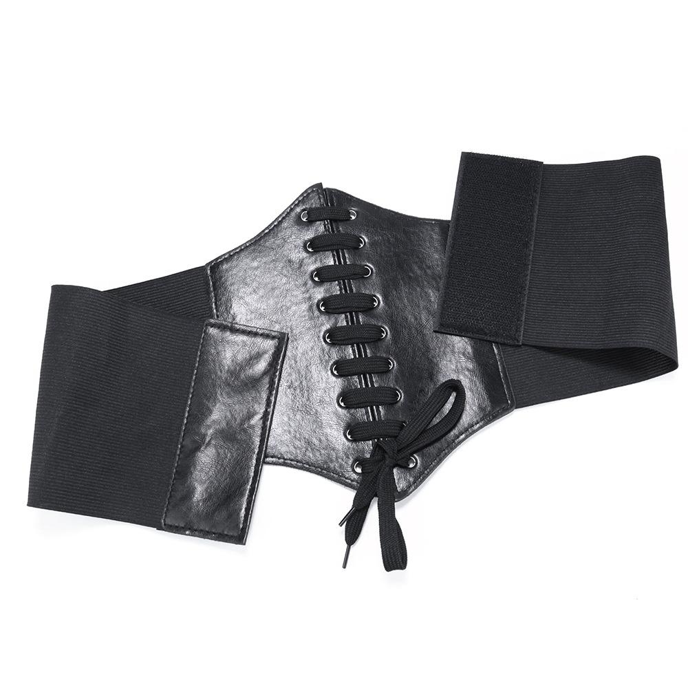 Damen Breiter Taillengürtel Hofstil Riemen Dekorativer Pullover Rock Elastischer Gürtel Gürtel Weiblich
