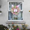 Easter Rabbit Wreath Decor For Front Door Easter Bunny Door Wreath Bunny Gnome Design Farmhouse Wreath Spring Outdoor Garland