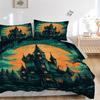 3pcs Bedding Set Castle Moonlight Includes 1 Comforter + 2 Pillowcases, Without Pillow Inserts, Soft Comfortable, Lightweight Breathable101