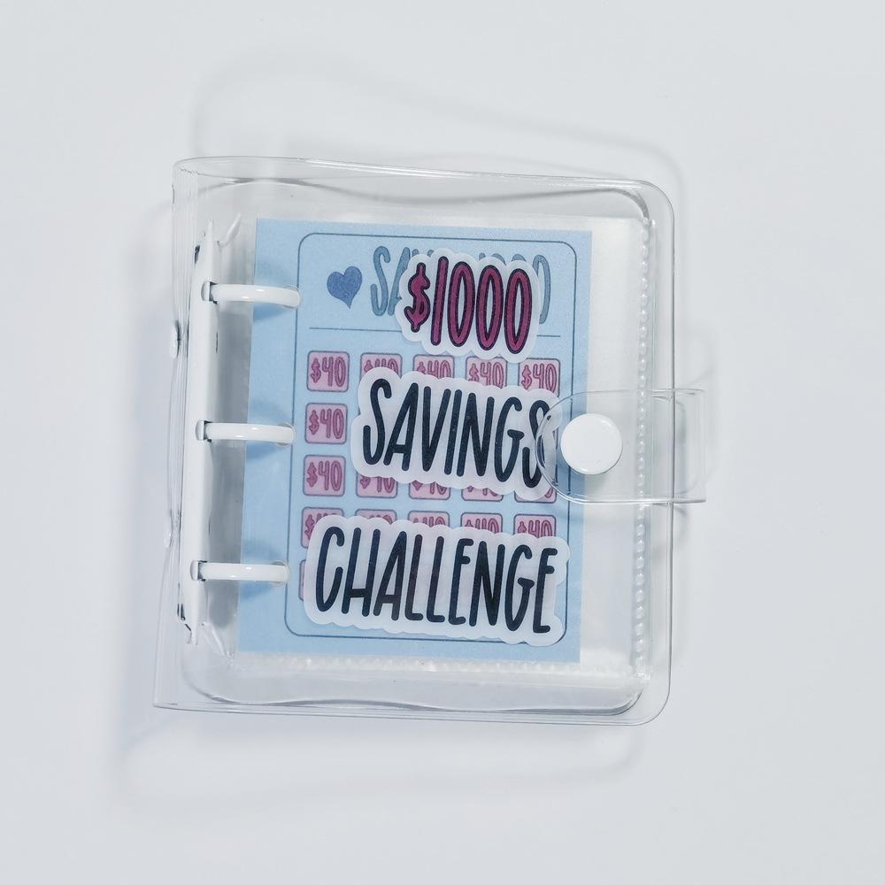 Cross-border Mini Cash Saving Binder: Loose-leaf Money Bag and Savings Challenge Book