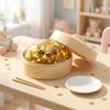 Glitter Shark Dumplings Squishy Toy with Steamer Stress Relief Sensory Ball  Relaxation Tool