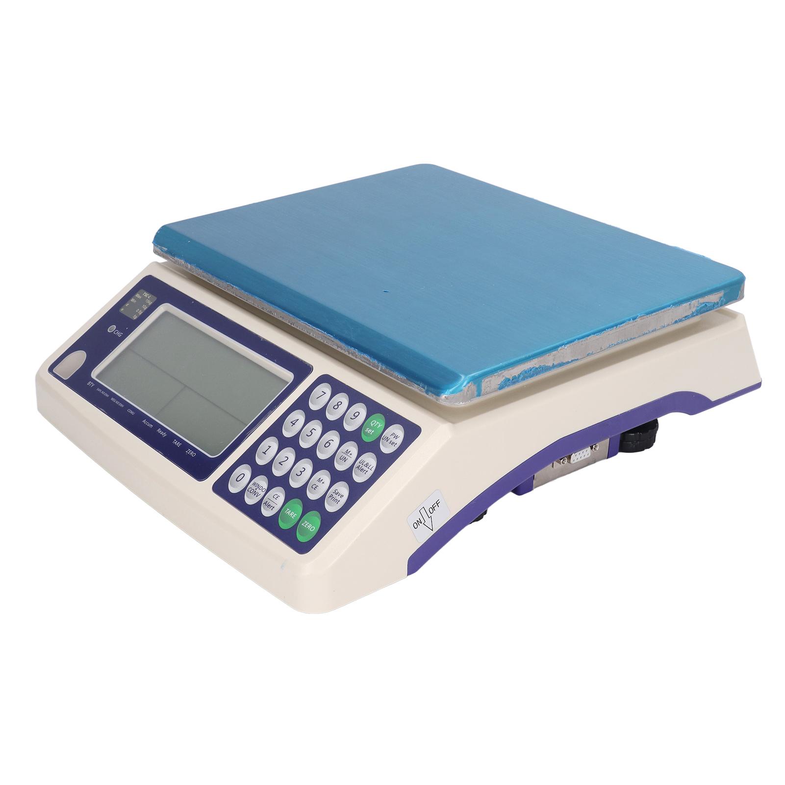 Inventory Counting Weight Scale 15kg and 0.5g Accurate Industrial Coins Piece Counting Scale with RS232 Interface US