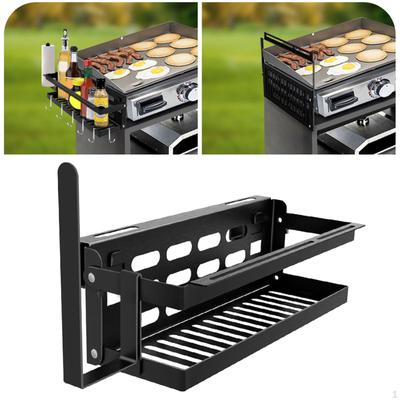 Grillzubehör Gewürzregal BBQ Aufbewahrung Wandhalterung zum Grillen mit Papiertuch
