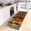 Vibrant Spice Pattern Kitchen Runner Rug Non-Slip Durable Washable Mat for Cooking Aisle Creative/Light Cuisine Area Home Decor