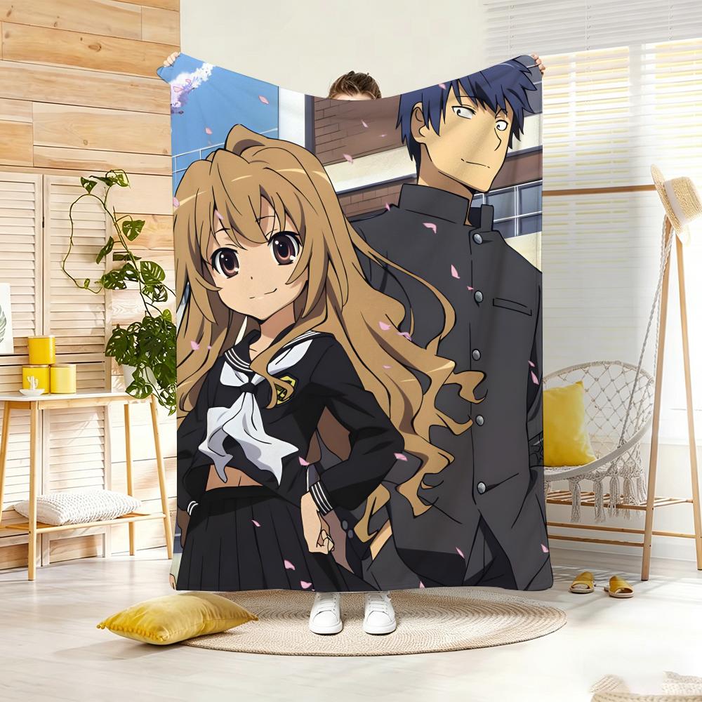 Anime T-ToradoraS Throw Soft Warm Throw Blanket for Bedroom Living Room Bed Travel Camping Picnic Gift