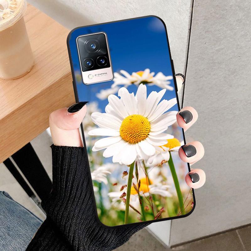 For Vivo V21 5G Case V2050 Silicone Soft Protective TPU Funda Cases for Vivo V21 4G Back Cover Bumper for VivoV21 V 21 5G V21E