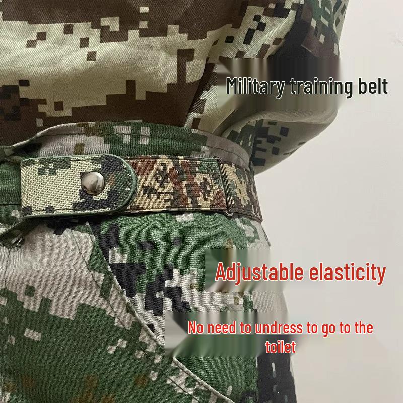 

Camouflage Elastic Belt for Men & Women: Ideal for Students & Training