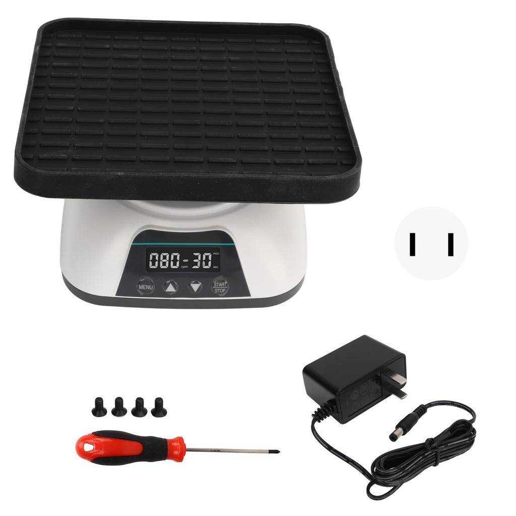 Orbital Shaker Digital Display 10 degrees  Tilting 20‑80RPM Adjustable 10s‑99min Timing 0.8kg Capacity Shaker Table US