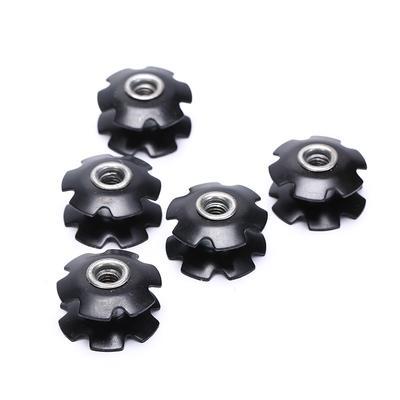 1 Adet Bisiklet Bisiklet Bisiklet Yönlendirme Borusu Kulaklık Alüminyum Yıldız Somun 1 1/8 "28.6Mm