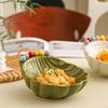 Ceramics Ceramic Fruit Bowl Large Capacity Fruit Serving Plate Table Decoration Ornament