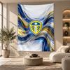 Decorative Tapestry,Leeds United Football Printed Wall Art, Lightweight Wall Hanging For Bedroom Background
