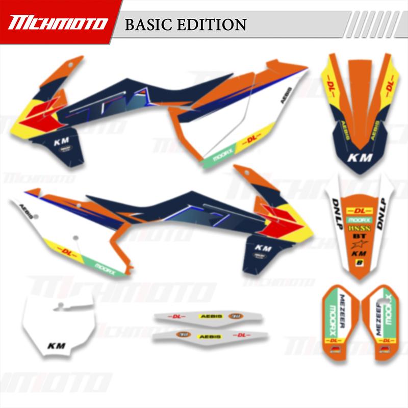 MCHMFG for KTM 125 250 300 350 450 SX SXF 2011-2025 EXC XCW 2012-2026 Motorcycle Graphics Backgrounds Decals Stickers Kits