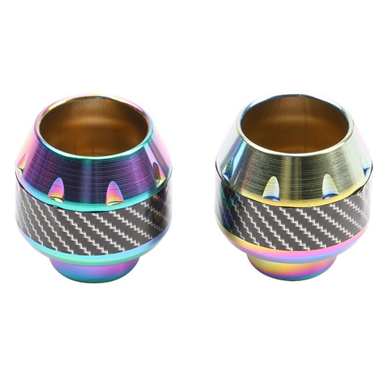 2Pcs Aluminum Alloy Motorcycle Crash Protector Scooter Wheel Front Fork Frame Falling Protection Pads Sliders Moto Exterior