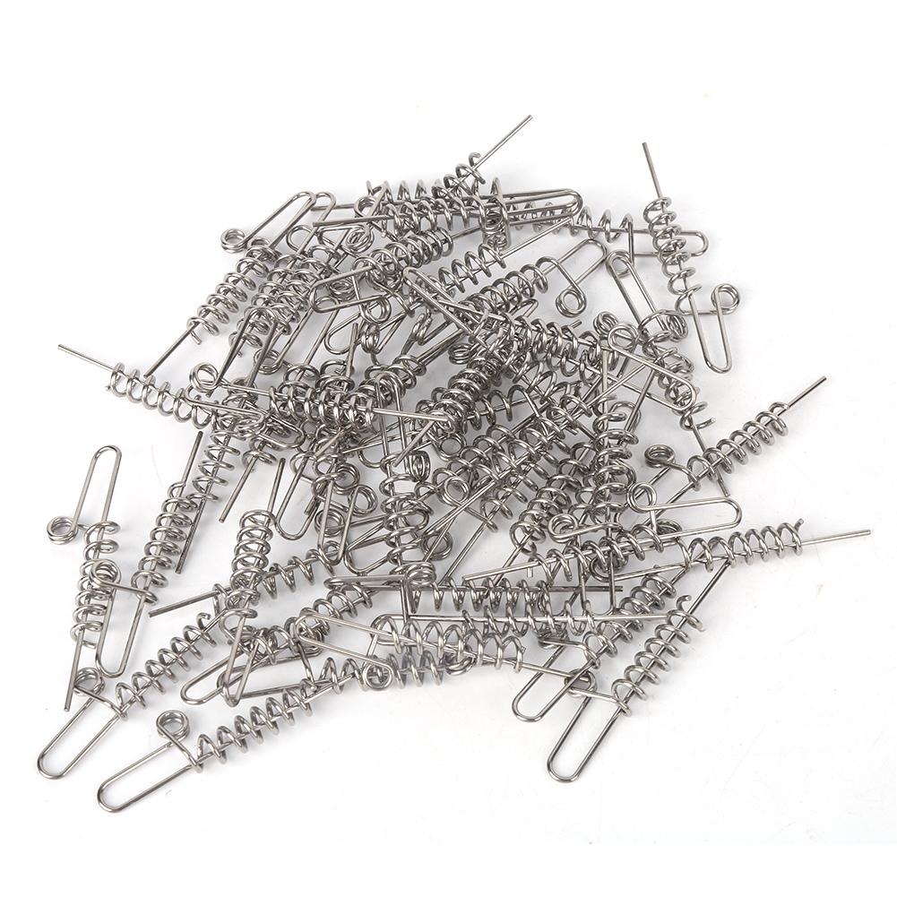 

Soft Fishing Bait Connector Worms Lure Spring Pin Lock Fixed Pin Fishing Lures Accessories L 6cm