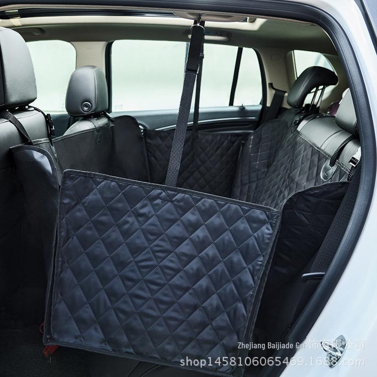 Waterproof Universal Car Rear Seat Pet Cushion - Thickened for Comfort, Fits Dogs & People