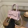 Trendy Street Style Pu Material Butterfly Knot Handbag For Women