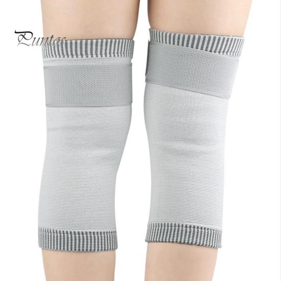 Comfortable Knee Braces 1 Pair Compression Sleeves with Fastener Tape Soft Breathable Support Leg Warmers