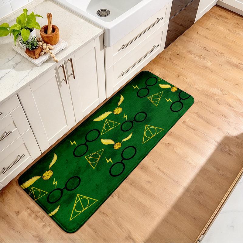 Harry Potter Flannel Kitchen Mat Christmas Soft Area Rug Non Slip Floor Carpet Home Decoration