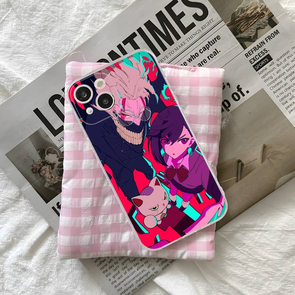 D-Dandadan Anime Transparent Soft Phone Case For iPhone 15 12 14 16 17 13 Plus 11 Pro Max 13 Pro