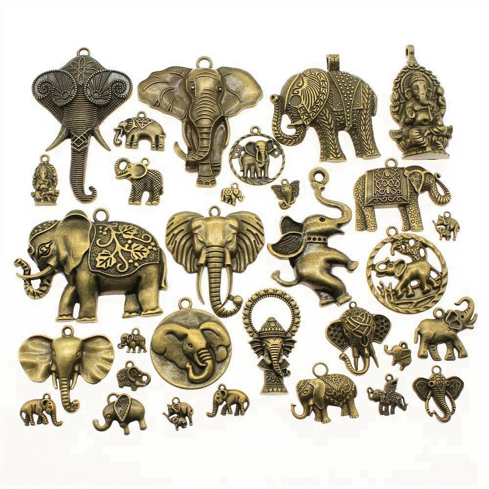 1 Set Mix Plants Charms Animals Pendants For Jewelry Making Findings