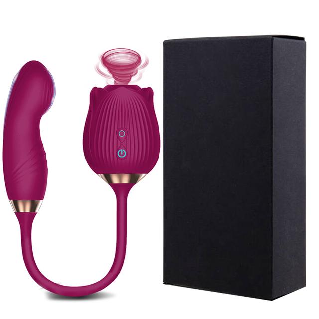 Rose Sucking Vibrator for Women Vagina Patting Clit Stimulator G Spot Dildo Vibrating Female Masturbator Massage Adult Sex Toy