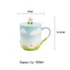 Ceramic Coffee Mug Creative Flower Cup for Office and Home Christmas Birthday Surprise for Friends Family or Flower Lovers