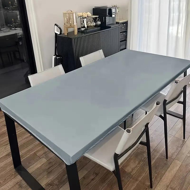 1PC Rectangular artificial leather tablecloth - easy to clean, suitable for dining tables and side tables, home decoration