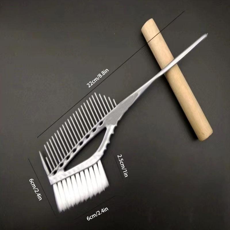 Profesyonel Salon Aletleri Plastik Saç Boyası Boyama Fırçaları Tarak Kuaför Salonu Röfle Kuaför Şekillendirme Aletleri Fırçalı Saç Rengi Tarakları