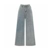 SELLY'S String Belted Wide Denim Pants_I6C-Cpt007