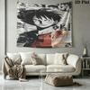 One Piece Monkey D Luffy Wall Tapestry Aesthetic Wall Hanging Printed Fabric Blanket Decorative Tapestries For Bedroom Living Room Home Decor
