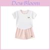 Childrens Summer Pajama Set With Cartoon Prints For Boys And Girls