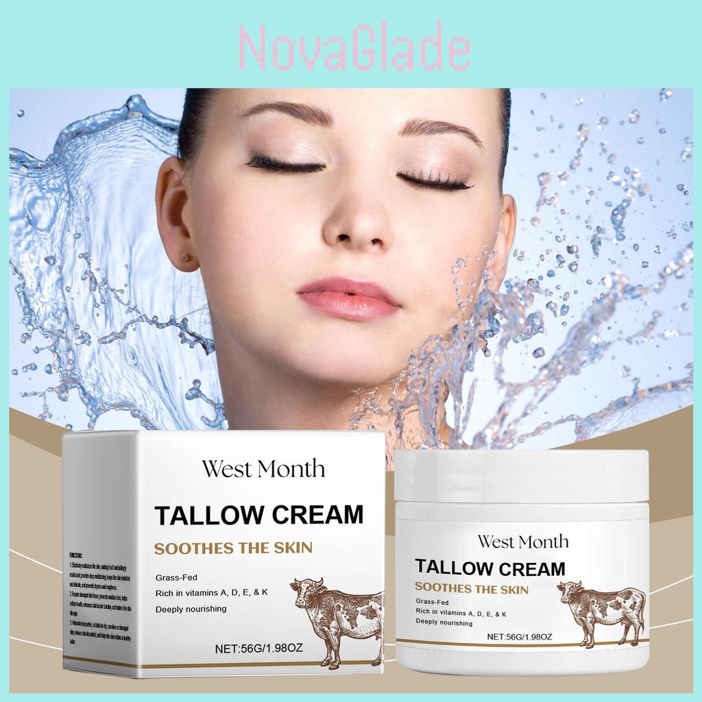 West Month Beef Tallow Moisturizing Cream For Nourishing Soft And Smooth Skin