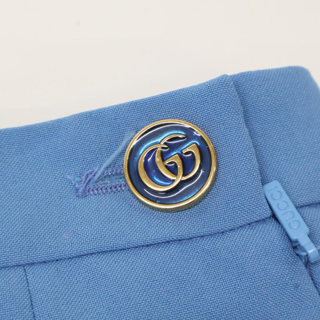 Gucci 633217 Light Blue Medium Pleated Skirt Skirt 36 blueUsed