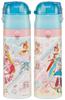 Skater 430ml Water Bottle, "Spreading Sky" PreCure, for Kids, 2-Way Drinking, with Cup, Stainless Steel, SKDC4-A