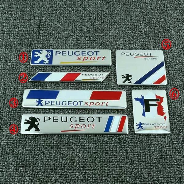 

Car Decoration 3D Metal Sports Racing Emblem Sticker Automobile Decals for Peugeot Motors