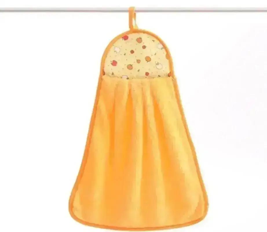 Hand Towel Absorbent Cloth Dishcloths Hanging Cloth Useful Kitchen Accessories 30*38cm Coral Velvet Bathroom Supplies Soft