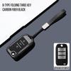 3 Button Carbon Style Abs Car Key Case Cover Fob For Mg 4  Mg4 Ev Mg Hs Gt Zs Ev Zx Mg5 Mg6 For Roewe Rx3 Rx5 Rx8 Erx5 I6 I5
